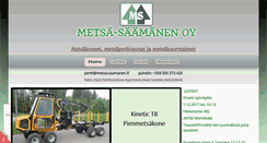 Desktop Screenshot of metsa-saamanen.fi