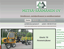 Tablet Screenshot of metsa-saamanen.fi